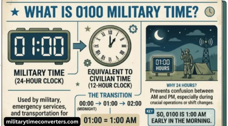 0100 Military Time What is 100 AM in the 24-Hour Clock