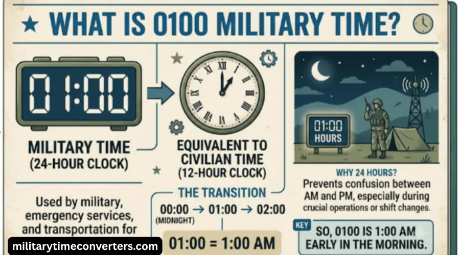 0100 Military Time What is 100 AM in the 24-Hour Clock
