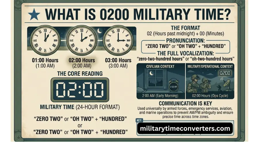 0200 Military Time What is 200 AM in the 24-Hour Clock.