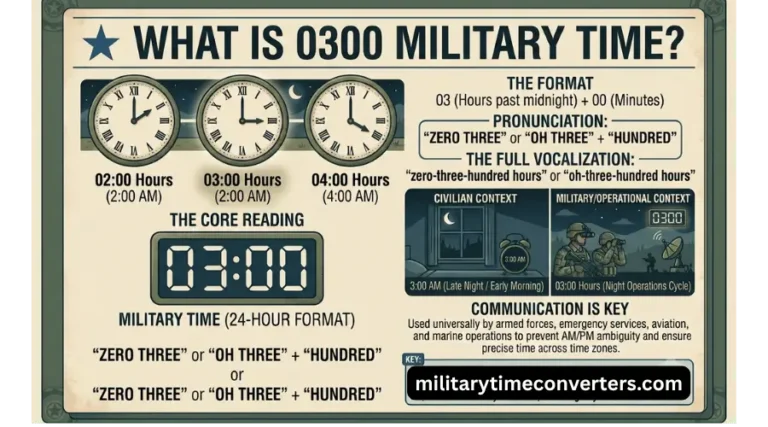 0300 Military Time What is 300 AM in the 24-Hour Clock