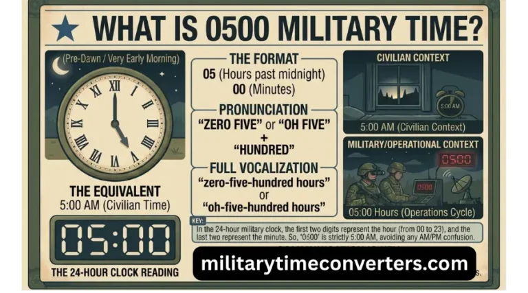 0500 Military Time What is 500 AM in the 24-Hour Clock