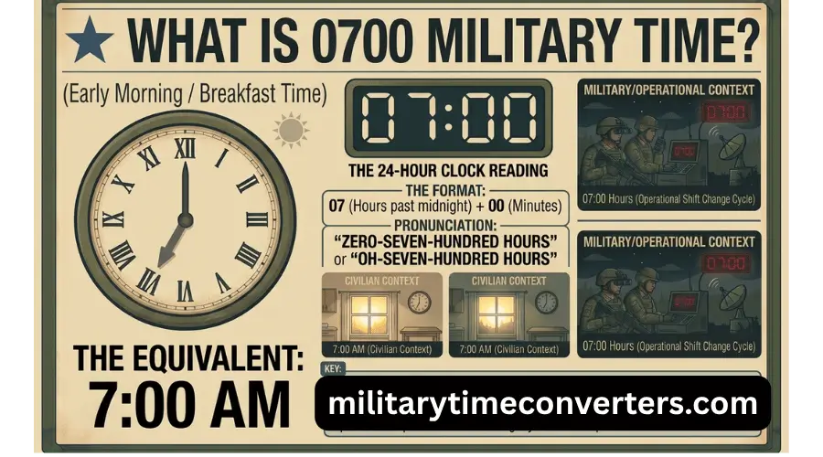 0700 Military Time What is 700 AM in the 24-Hour Clock