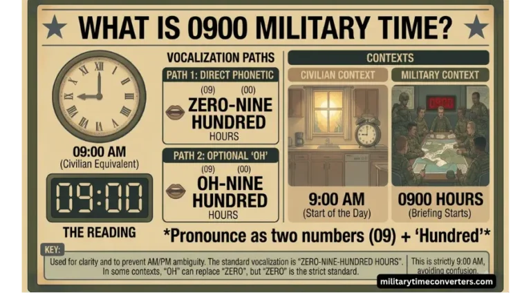 0900 Military Time What is 900 AM in the 24-Hour Clock