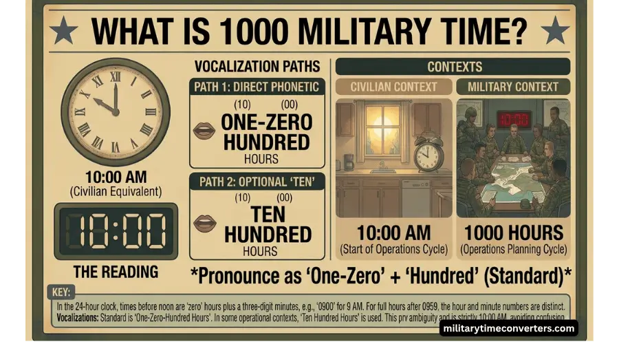 1000 Military Time What is 1000 AM in the 24-Hour Clock