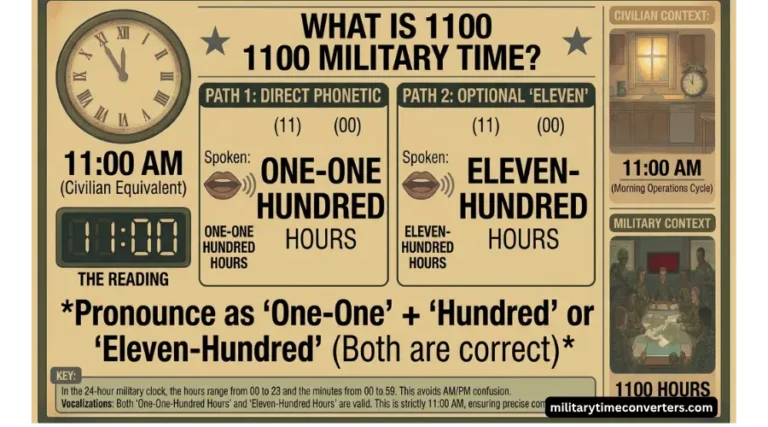 1100 Military Time What is 1100 AM in the 24-Hour Clock