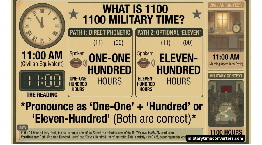 1100 Military Time What is 1100 AM in the 24-Hour Clock