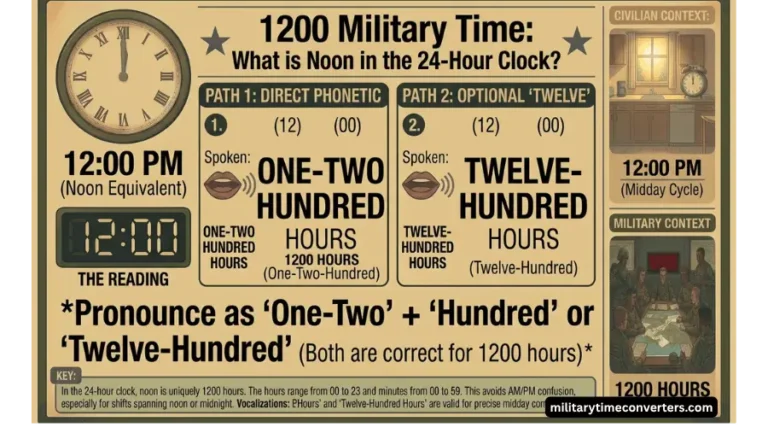 1200 Military Time What is Noon in the 24-Hour Clock