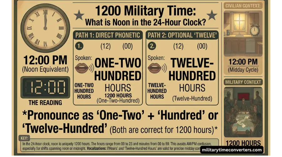 1200 Military Time What is Noon in the 24-Hour Clock