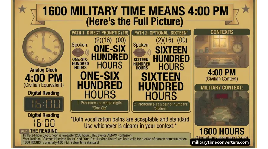 1600 Military Time Means 400 PM (Here's the Full Picture)