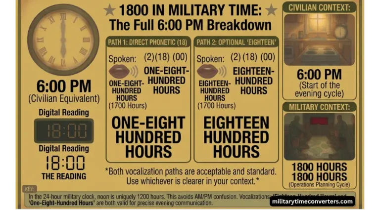 1800 in Military Time The Full 600 PM Breakdown