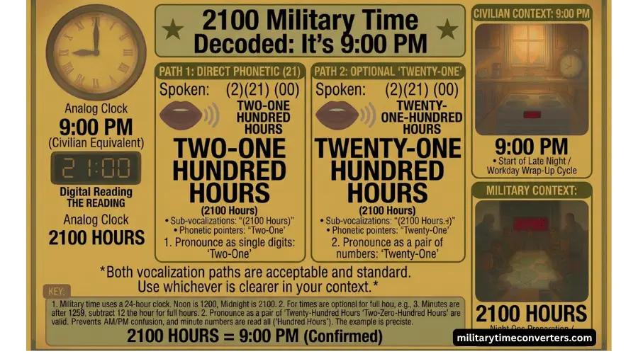 2100 Military Time Decoded It’s 900 PM