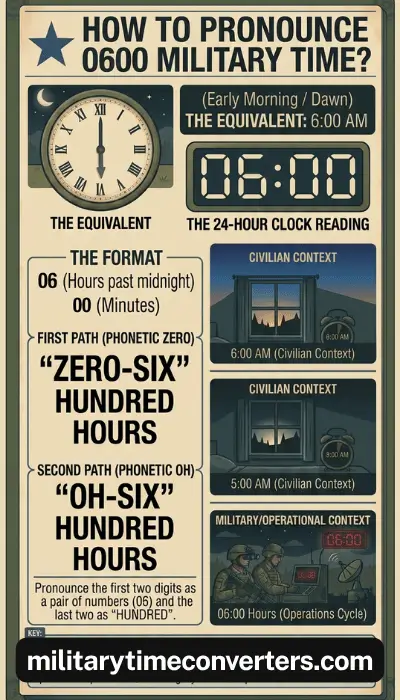 How to Pronounce 0600 Military Time