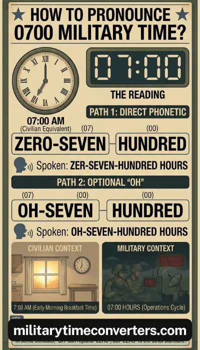 How to Pronounce 0700 Military Time