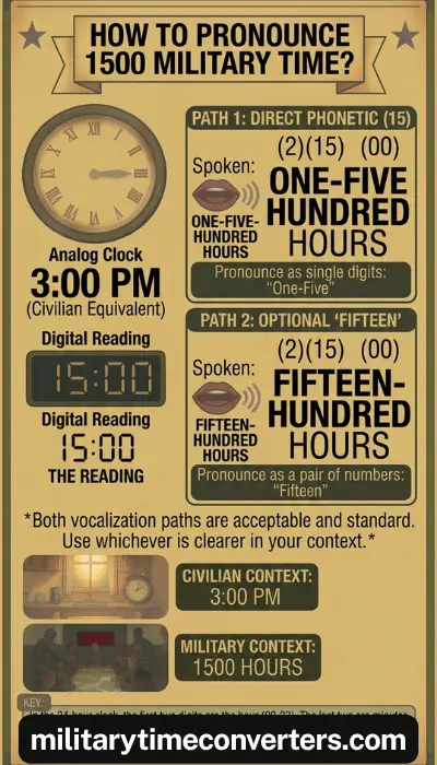 How to Pronounce 1500 Military Time