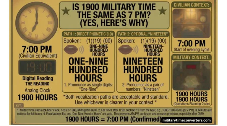 Is 1900 Military Time the Same as 7 PM (Yes, Here’s Why)
