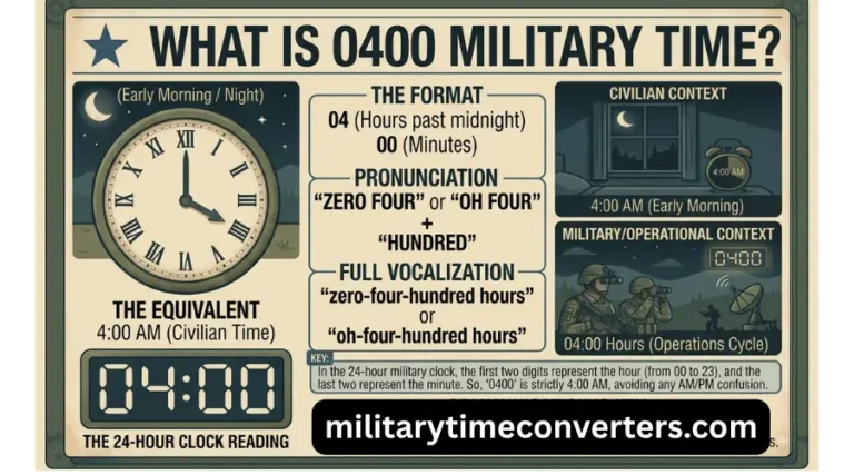 What is 0400 Military Time