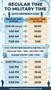 How to Convert Regular Time to Military Time